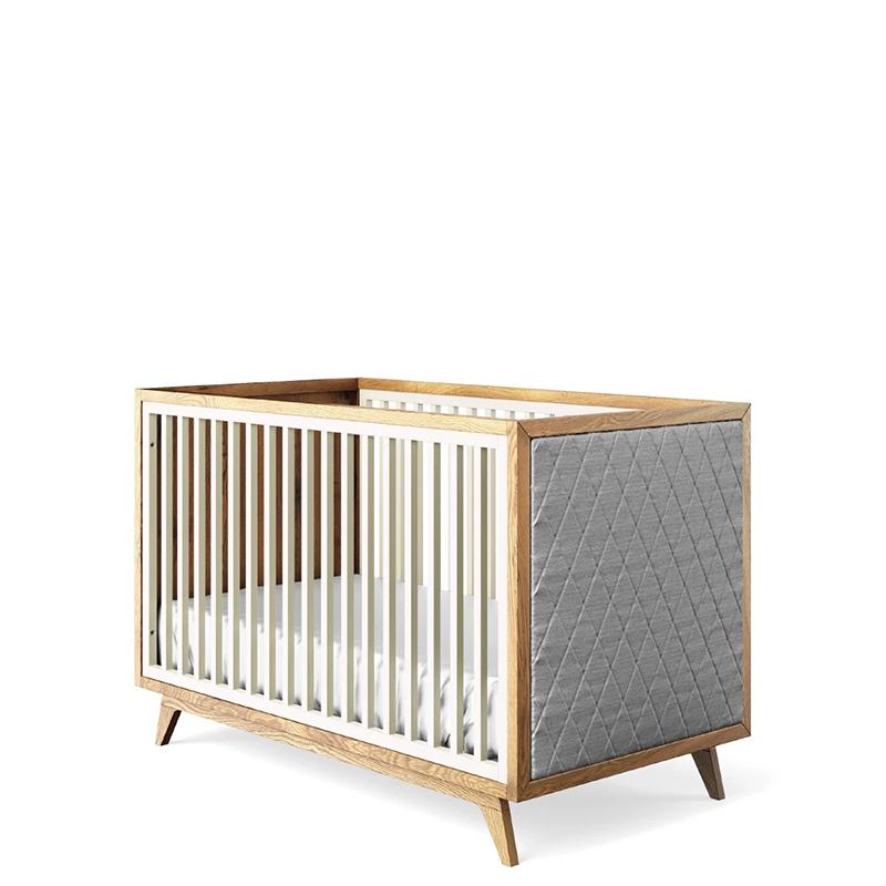 Romina Uptown Classic Crib with Tufted Panels