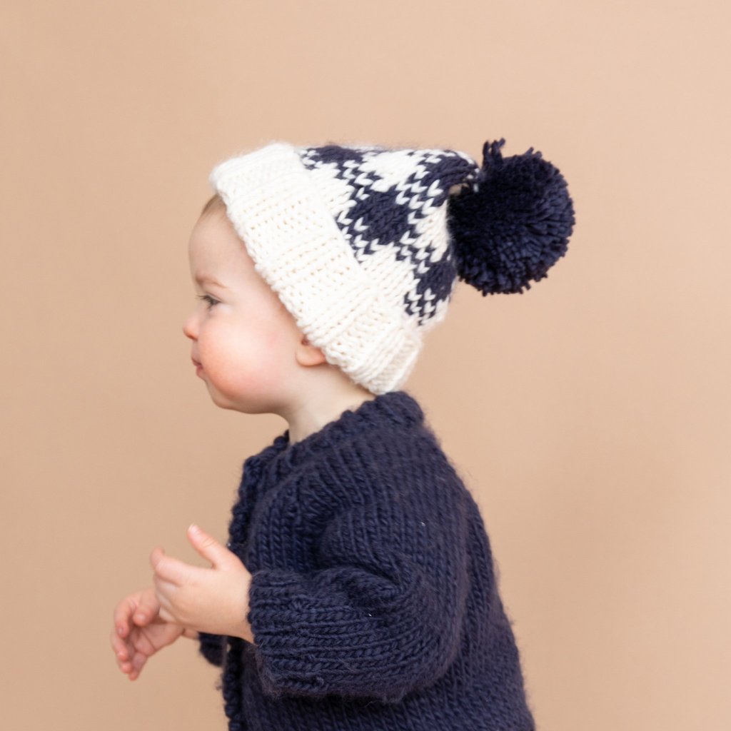 Blueberry Hill Navy Buffalo Check Hat