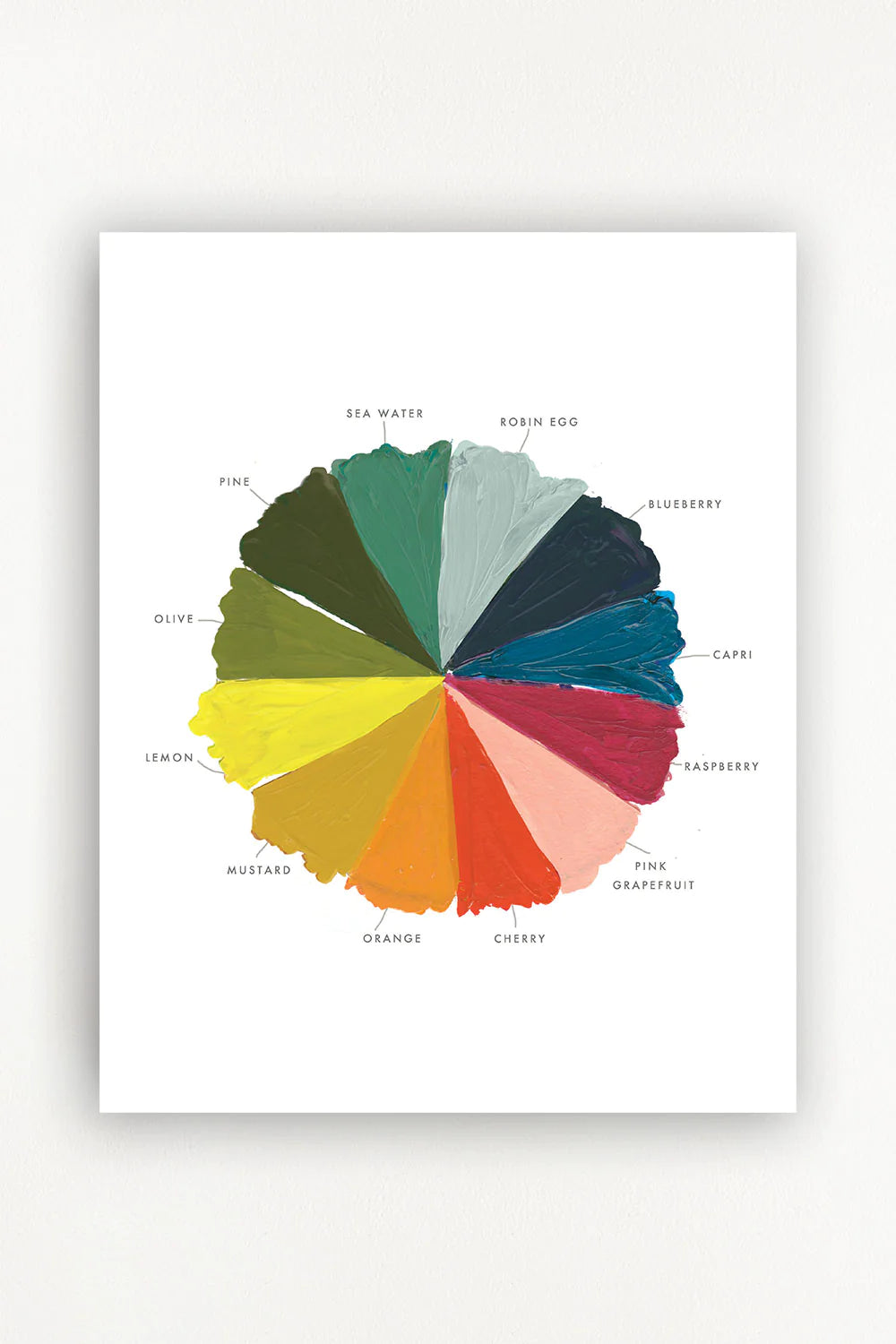 Color Wheel Art Framed Print