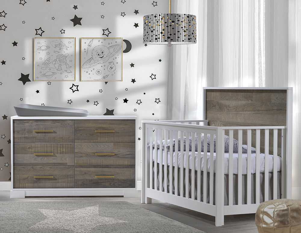 Nest Vibe Crib and Dresser Collection Baby Grand