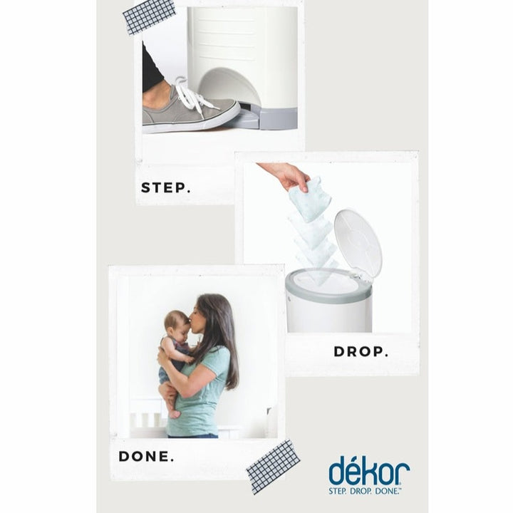 Dekor Plus Hands-Free Diaper Pail Gift Set