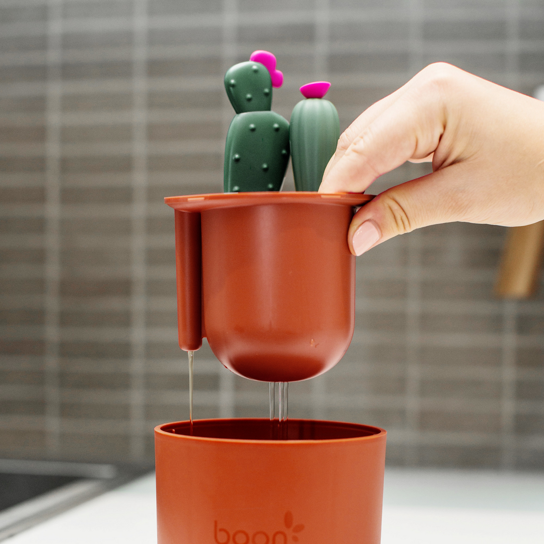 Boon Cacti Bottle Cleaning Brush Set - Green : Target