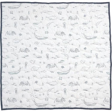 Pehr Chambray Baby Quilt - Life Aquatic