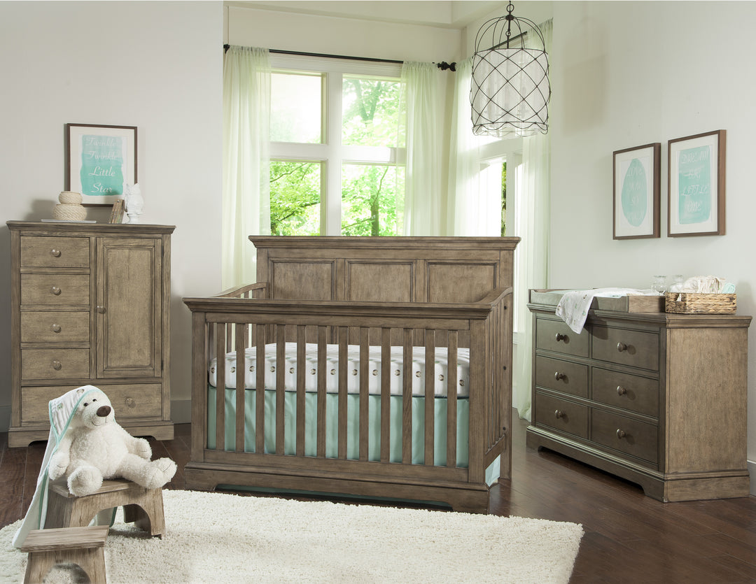 Westwood Design Hanley Nursery Set - Convertible Crib and Double Dresser - Cashew Westwood Design Hanley Nursery Set - Convertible Crib and Double Dresser - Cashew