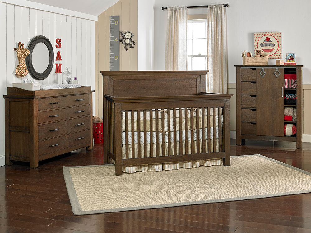 Bella Vita Lugo Convertible Flat Top Crib Baby Grand