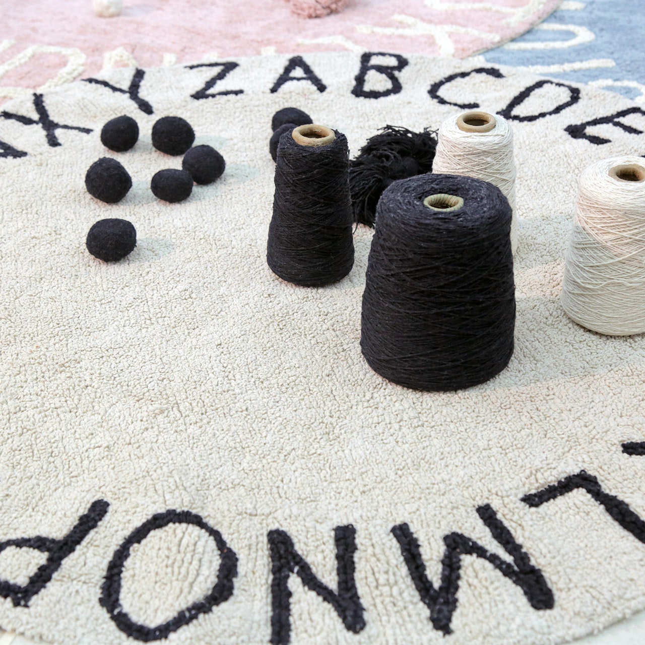Lorena Canals Round ABC Rug – Baby Grand