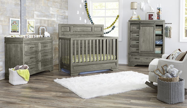 Westwood Design Foundry Flat Top Crib and Dresser 2 Piece Set