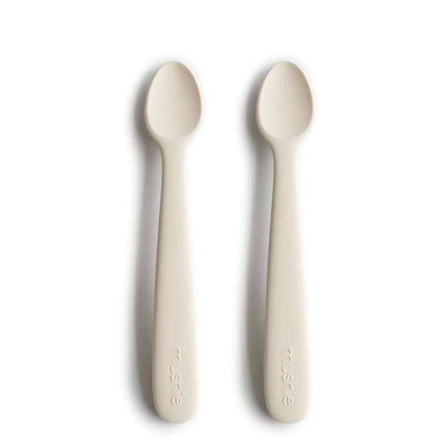 Mushie Silicone Baby Feeding Spoons