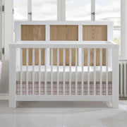 Natart Rustico Moderno Convertible Crib - White/Natural Oak