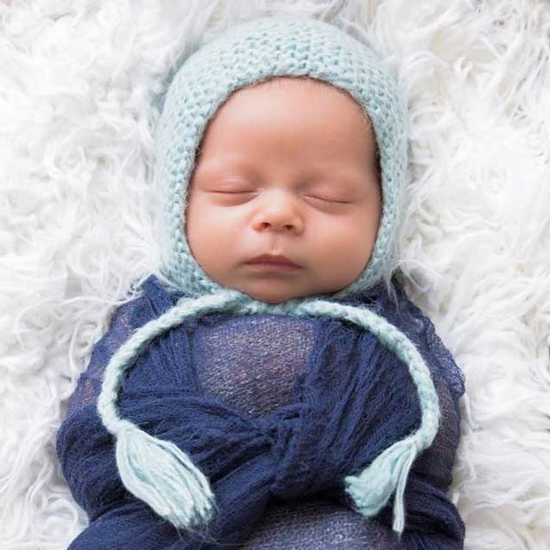 Huggalugs Angora Knit Bonnet - Newborn