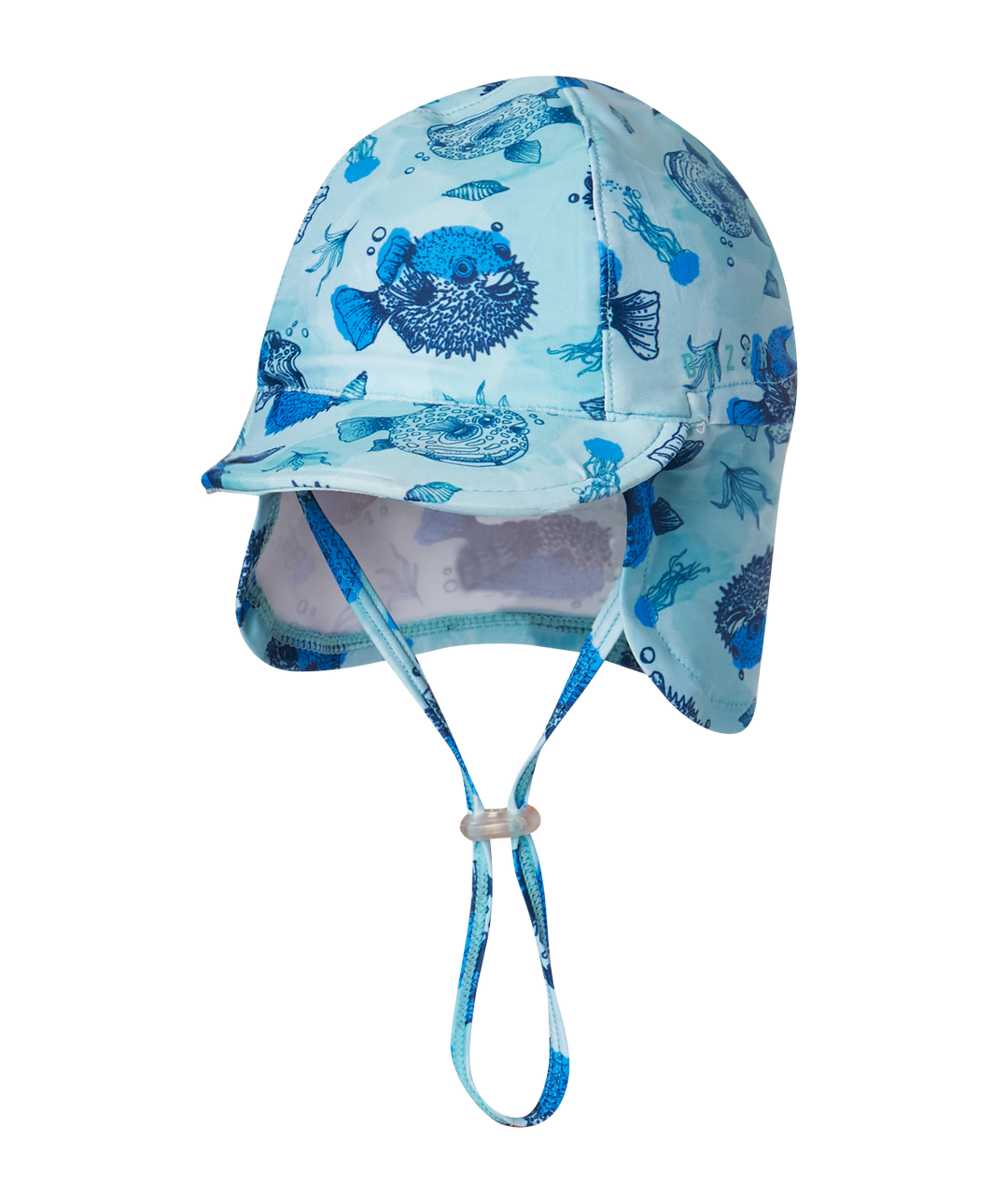 Dozer Baby - Legionnaire Swim Hat - Pufferfish Blue