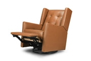 Maddox Swivel Glider - Vegan Tan Leather