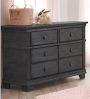 Pali Potenza 3 piece Crib and Dresser Set w/Nightstand - Distressed Granite