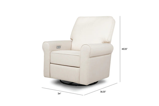 Monogram Monroe Pillowback Power Recliner