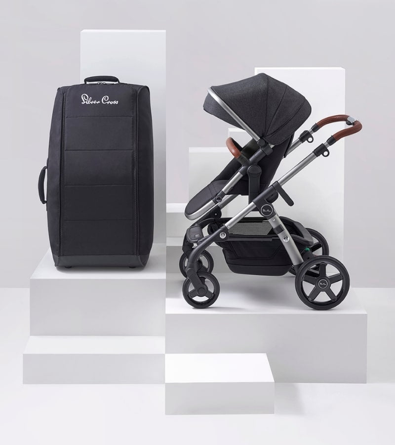 silver cross stroller travel bag Silver Cross Stroller Optima Travel Bag -Black – Baby Grand