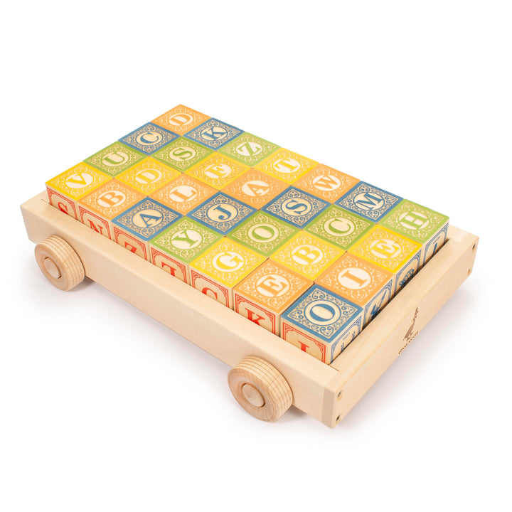 Uncle Goose ABC Blocks in Wagon
