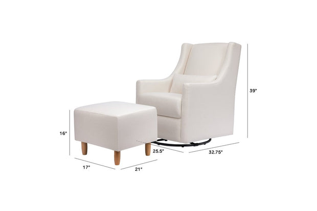 Babyletto Toco Glider and Ottoman Eco-Performance Fabric