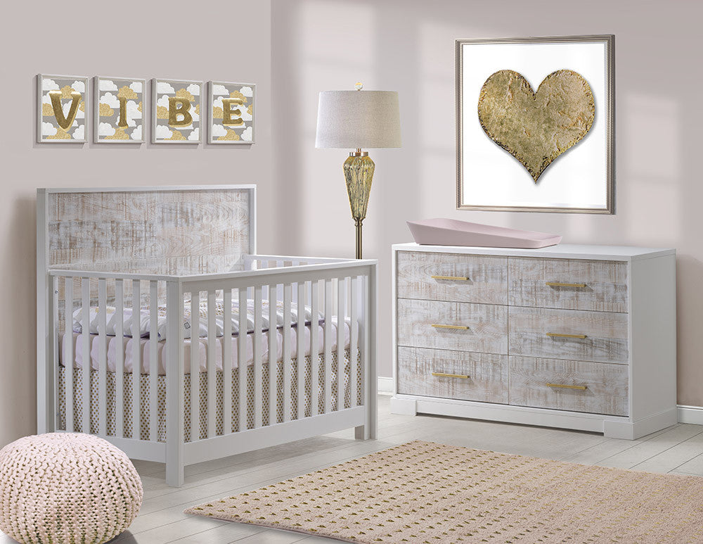 Nest Vibe Crib and Dresser Collection