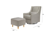 Babyletto Toco Glider and Ottoman Eco-Performance Fabric